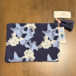 Vineyard Vines Rose Lace Fashion Clutch